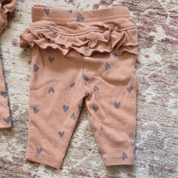 Carter's Brown Heart Pattern Set - Picture 2 of 3